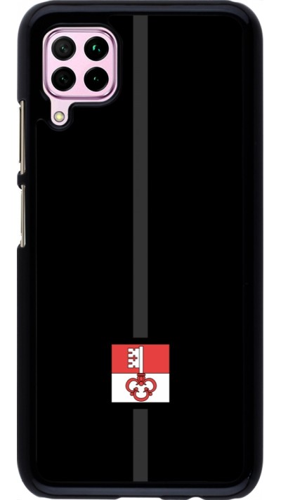 Huawei P40 Lite Case Hülle - Kanton OW schwarz