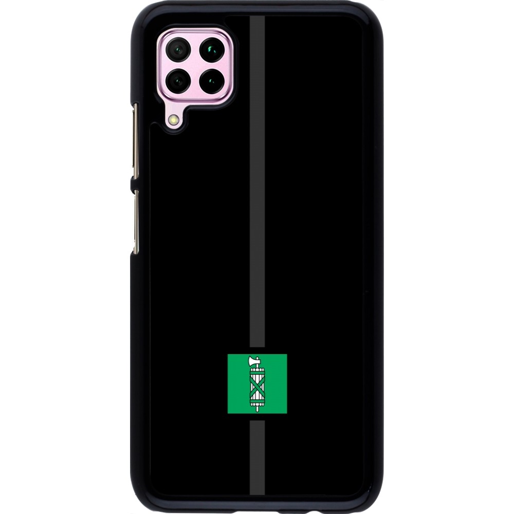 Huawei P40 Lite Case Hülle - Kanton SG schwarz