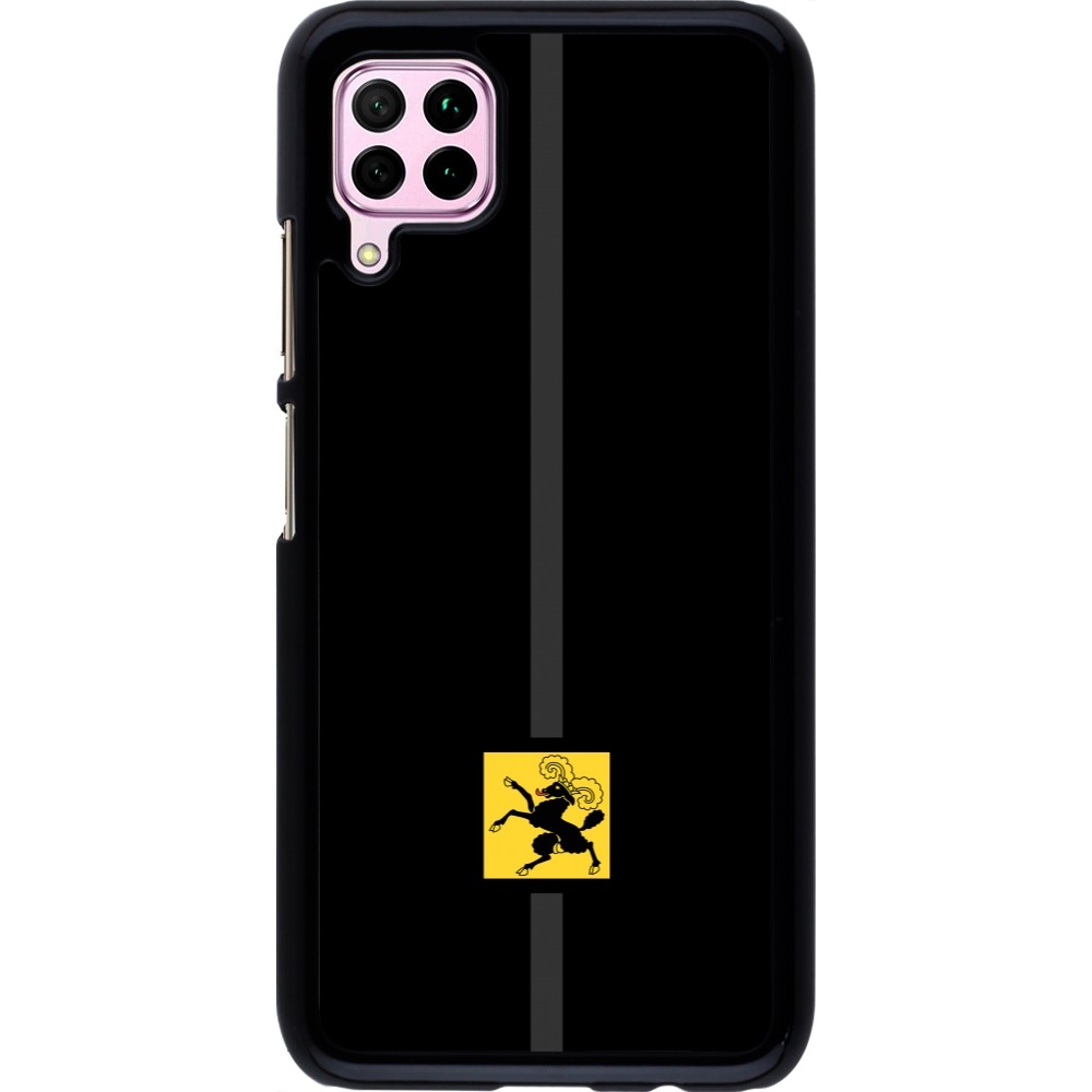 Huawei P40 Lite Case Hülle - Kanton SH schwarz