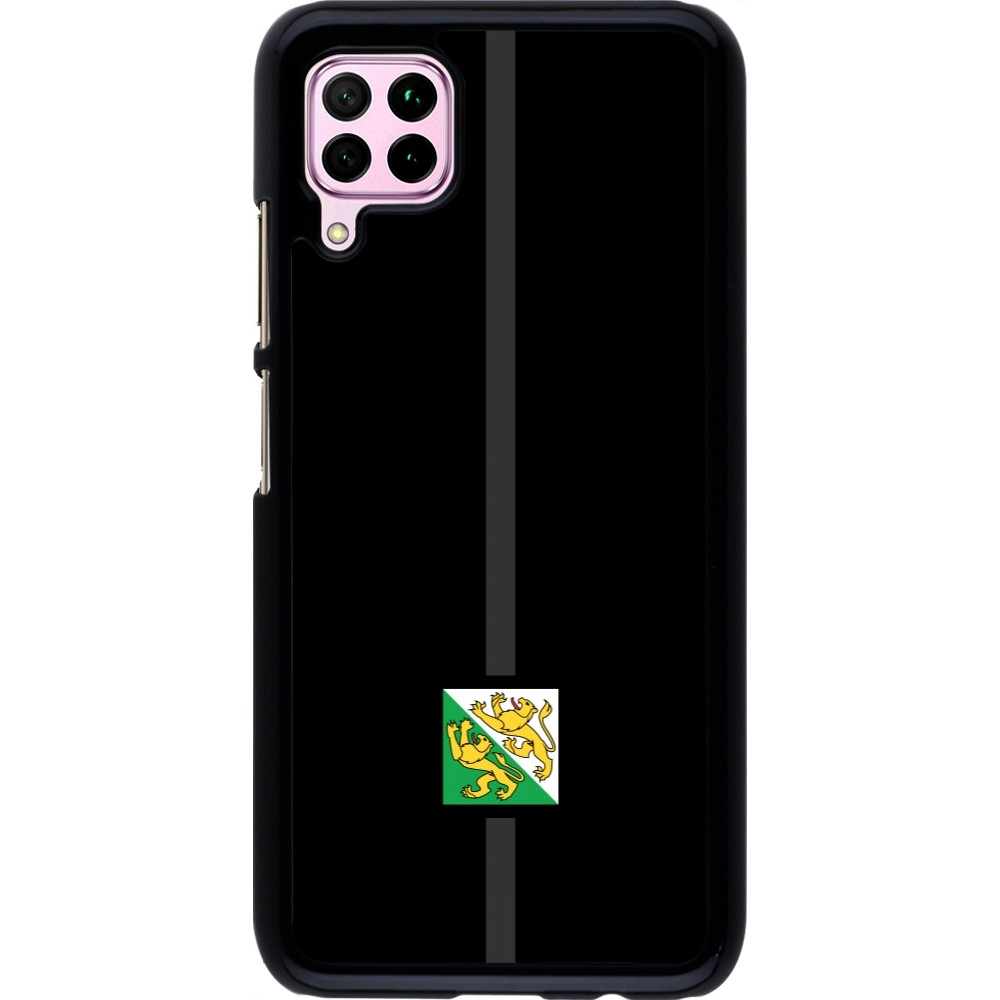 Huawei P40 Lite Case Hülle - Kanton TG schwarz