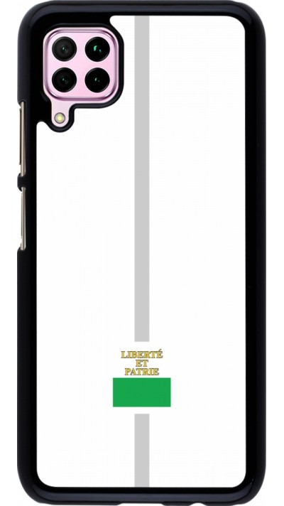 Huawei P40 Lite Case Hülle - Kanton VD weiss