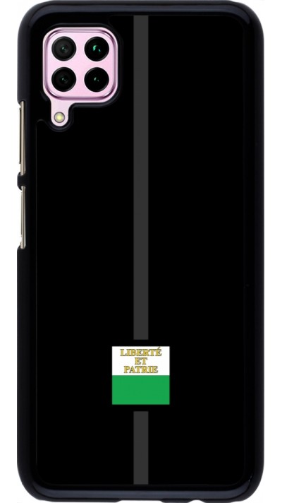 Huawei P40 Lite Case Hülle - Kanton VD schwarz
