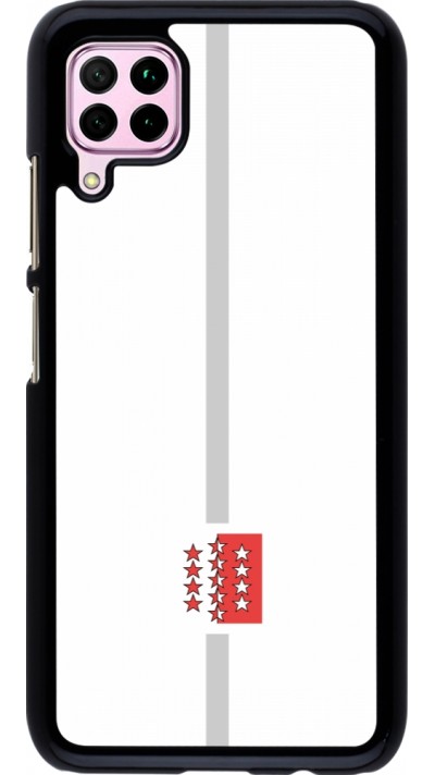 Huawei P40 Lite Case Hülle - Kanton VS weiss