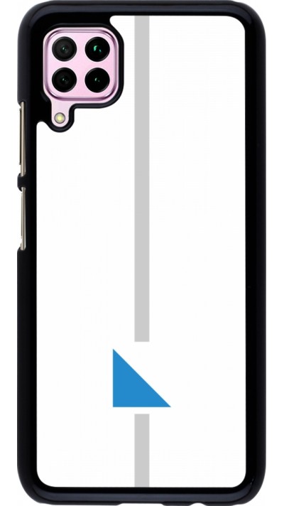Huawei P40 Lite Case Hülle - Kanton ZH weiss