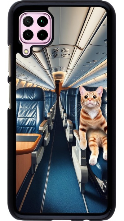Coque Huawei P40 Lite - Chat dans un avion