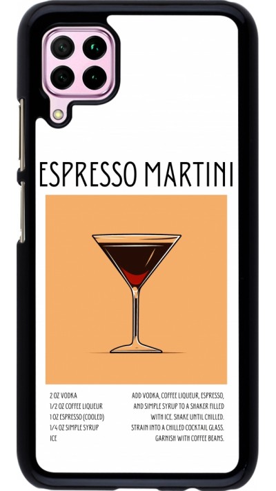 Huawei P40 Lite Case Hülle - Cocktail Rezept Espresso Martini