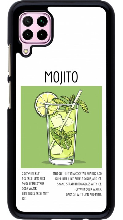 Huawei P40 Lite Case Hülle - Cocktail Rezept Mojito