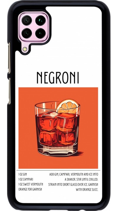 Huawei P40 Lite Case Hülle - Cocktail Rezept Negroni