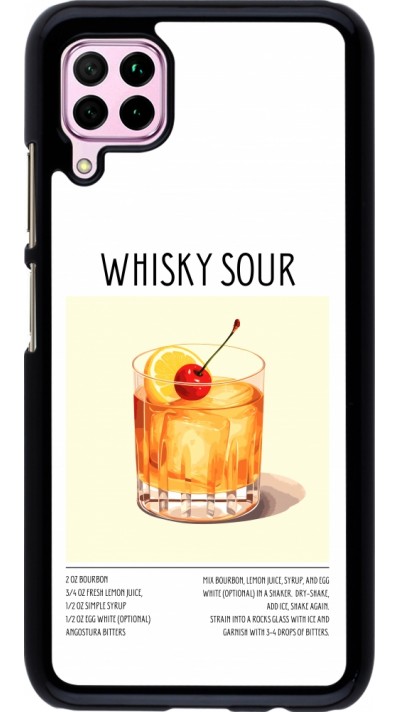 Huawei P40 Lite Case Hülle - Cocktail Rezept Whisky Sour