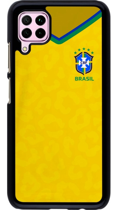 Huawei P40 Lite Case Hülle - Brasilien 2022 personalisierbares Fußballtrikot
