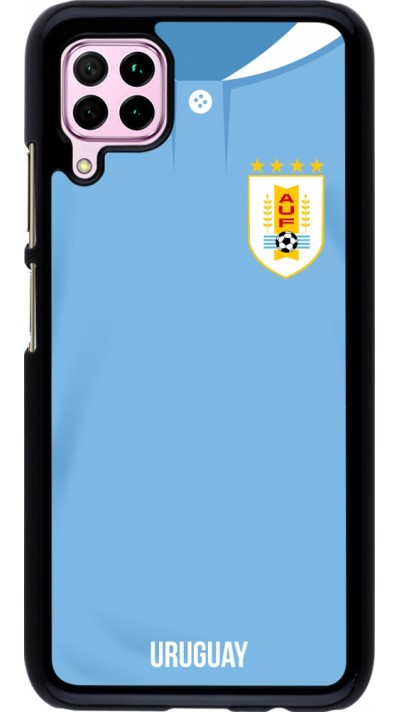 Huawei P40 Lite Case Hülle - Uruguay 2022 personalisierbares Fussballtrikot
