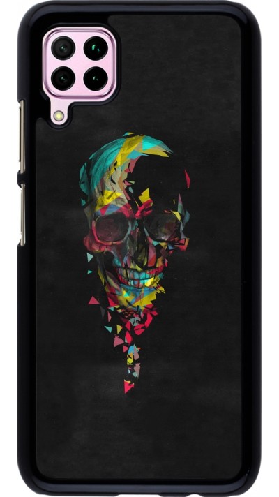 Huawei P40 Lite Case Hülle - Halloween 22 colored skull