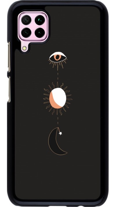 Huawei P40 Lite Case Hülle - Halloween 22 eye sun moon