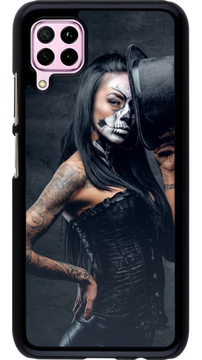 Huawei P40 Lite Case Hülle - Halloween 22 Tattooed Girl