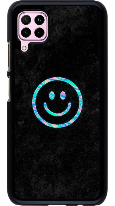 Huawei P40 Lite Case Hülle - Happy smiley irisirt