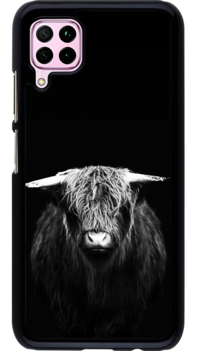 Huawei P40 Lite Case Hülle - Highland calf black