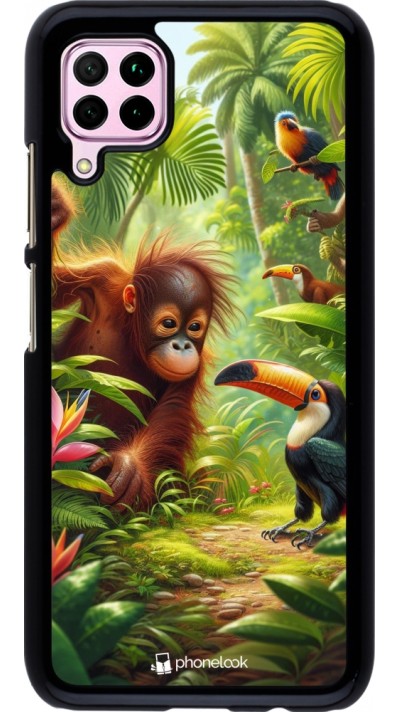 Huawei P40 Lite Case Hülle - Tropischer Dschungel Tayrona