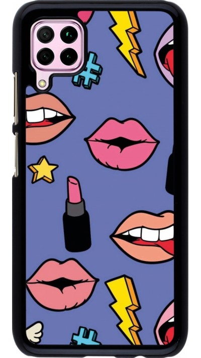 Huawei P40 Lite Case Hülle - Lips and lipgloss