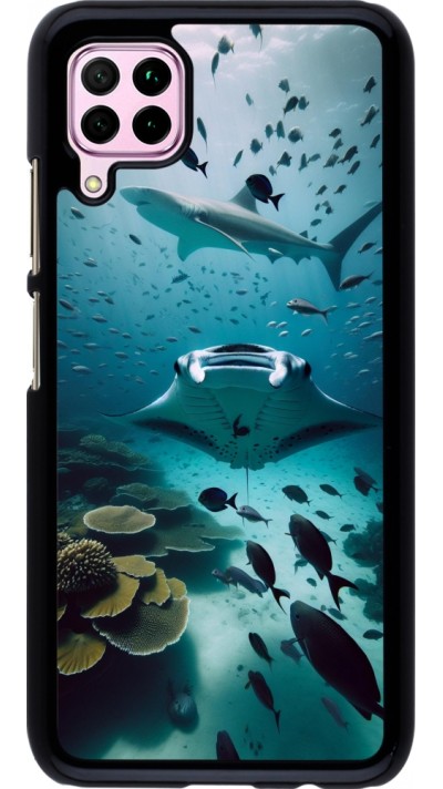 Huawei P40 Lite Case Hülle - Manta Lagune Reinigung