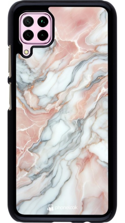 Huawei P40 Lite Case Hülle - Rosa Leuchtender Marmor