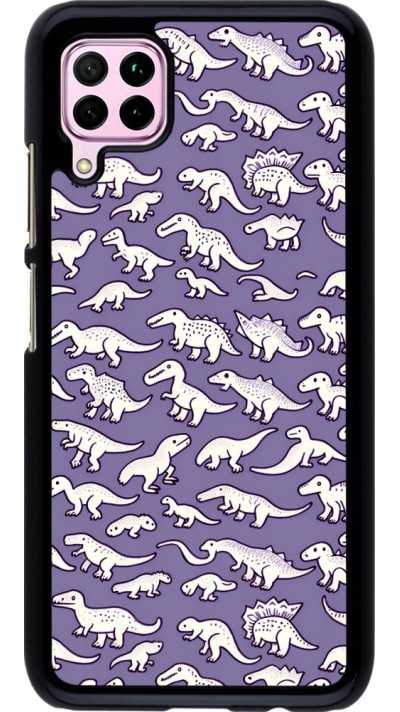 Coque Huawei P40 Lite - Mini dino pattern violet