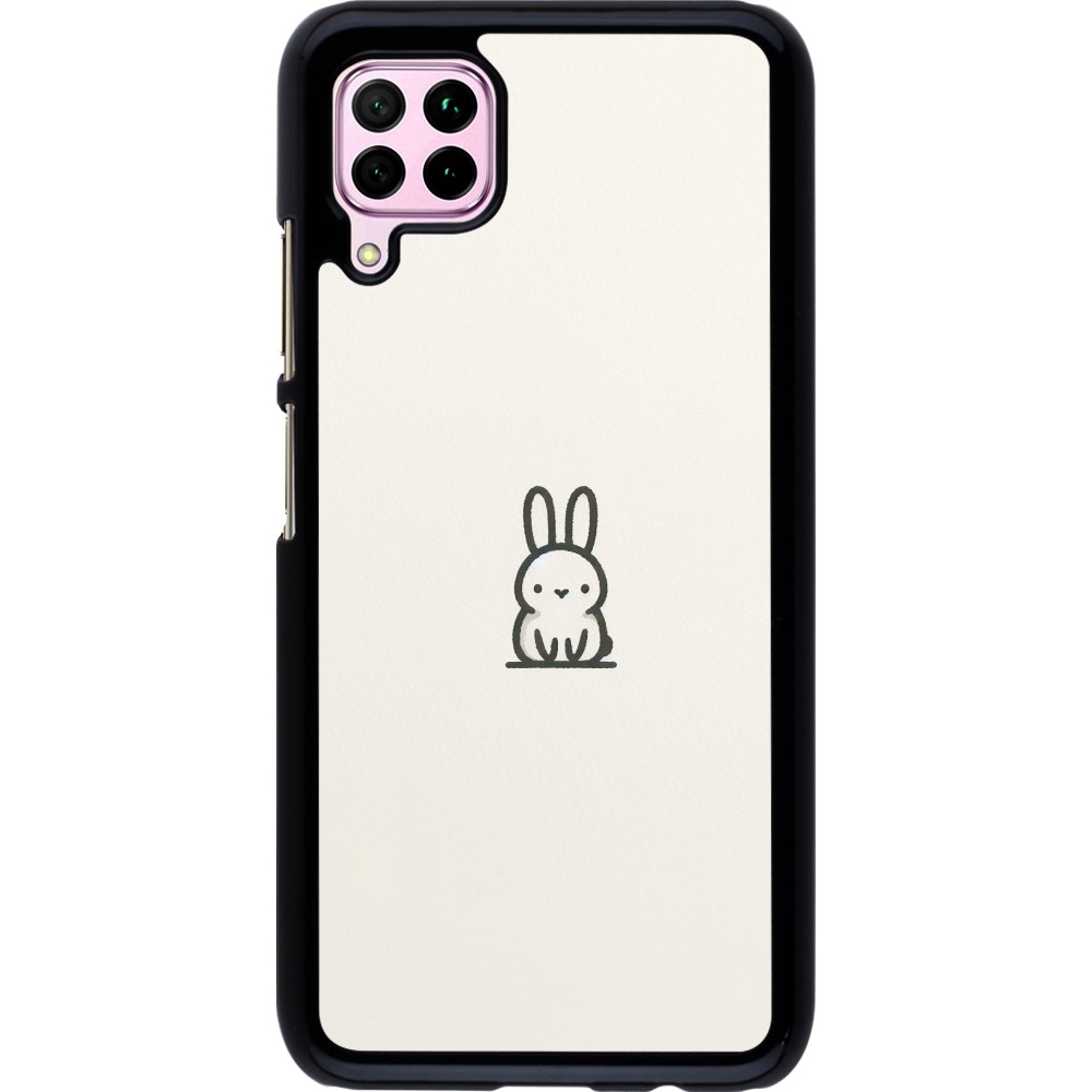 Huawei P40 Lite Case Hülle - Minimal Häschen Süße