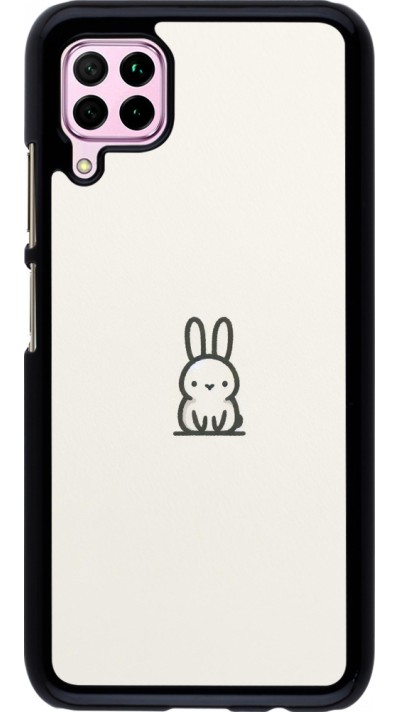 Huawei P40 Lite Case Hülle - Minimal Häschen Süße