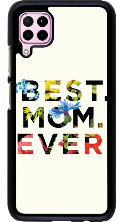 Coque Huawei P40 Lite - Mom 2023 best Mom ever flowers
