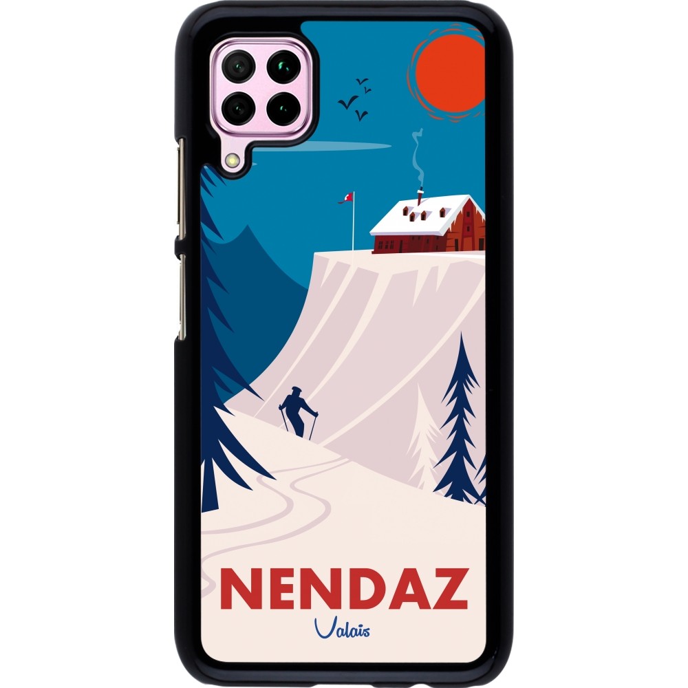 Huawei P40 Lite Case Hülle - Nendaz Cabane Ski