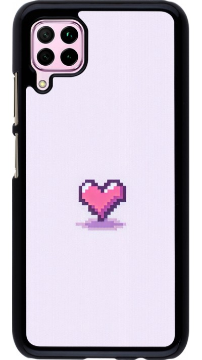 Coque Huawei P40 Lite - Pixel Coeur Violet Clair