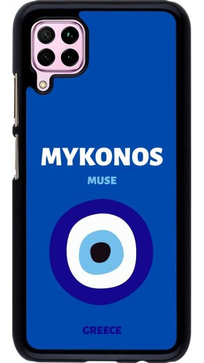 Huawei P40 Lite Case Hülle - Pop Summer Destination Mykonos