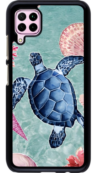 Huawei P40 Lite Case Hülle - Preppy Turtle