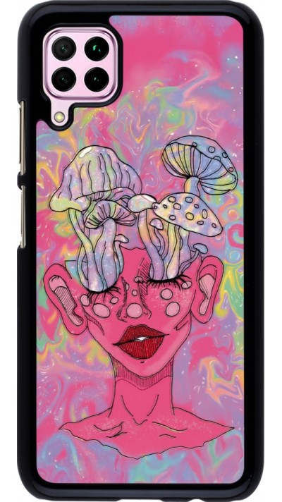 Coque Huawei P40 Lite - Psychedelic pink mushroom