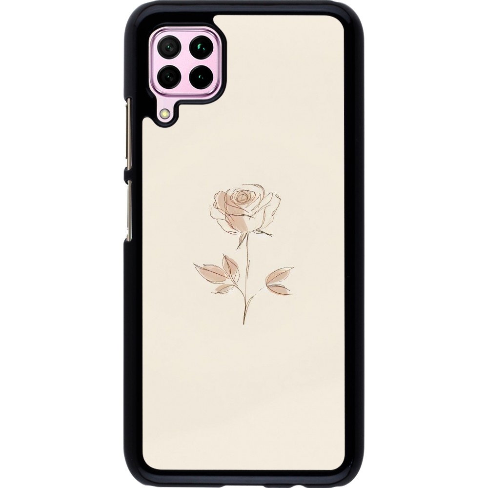 Huawei P40 Lite Case Hülle - Rosa Sand Minimalistisch