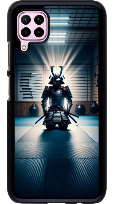 Huawei P40 Lite Case Hülle - Samurai im Gebet