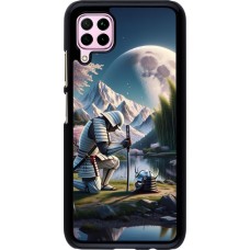 Huawei P40 Lite Case Hülle - Samurai Katana Mond
