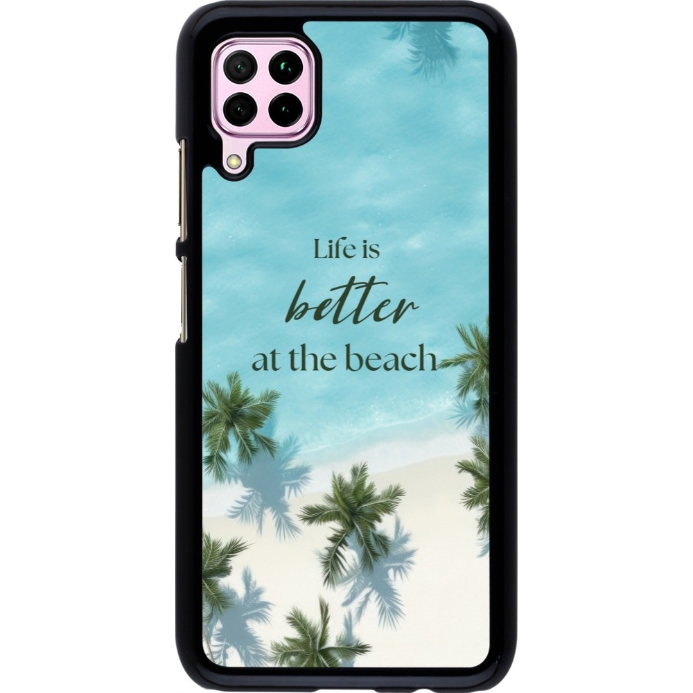 Huawei P40 Lite Case Hülle - Summer 2025 Life is better at the beach