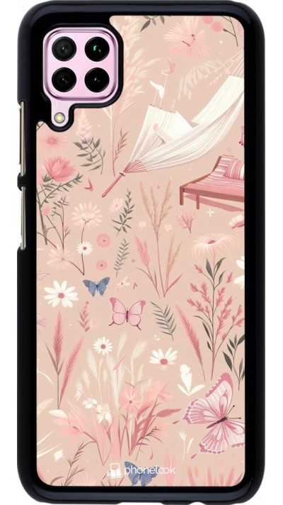Huawei P40 Lite Case Hülle - Sommer Pastellmuster