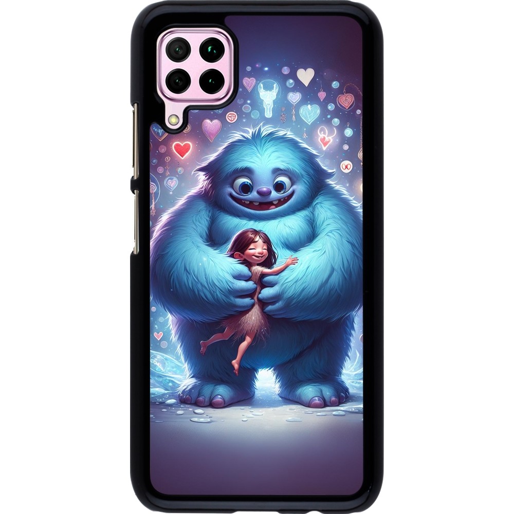 Huawei P40 Lite Case Hülle - Valentin 2024 Flauschige Liebe