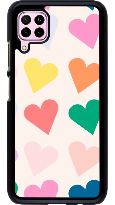 Coque Huawei P40 Lite - Valentine 2023 colorful hearts