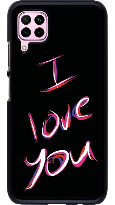 Coque Huawei P40 Lite - Valentine 2023 colorful I love you