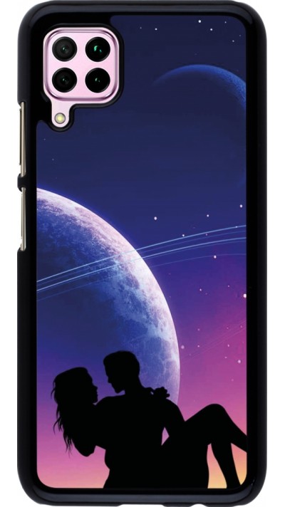 Coque Huawei P40 Lite - Valentine 2023 couple love to the moon