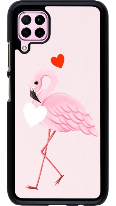 Coque Huawei P40 Lite - Valentine 2023 flamingo hearts