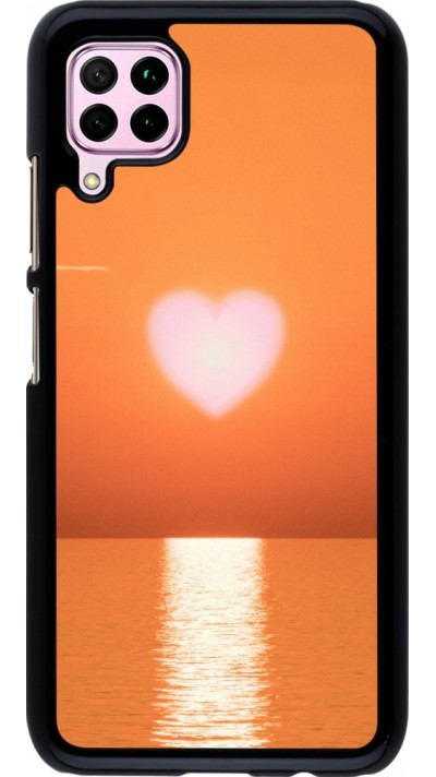 Coque Huawei P40 Lite - Valentine 2023 heart orange sea