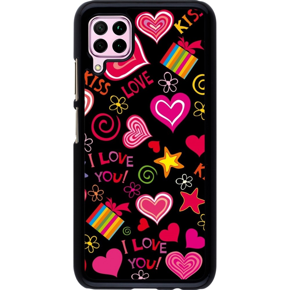 Coque Huawei P40 Lite - Valentine 2023 love symbols