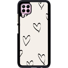 Coque Huawei P40 Lite - Valentine 2023 minimalist hearts