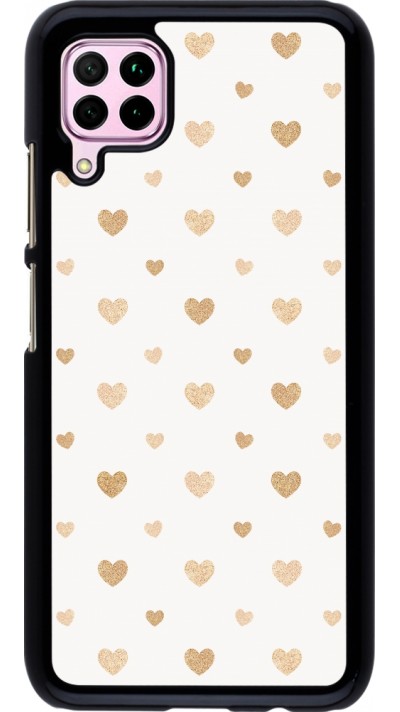 Coque Huawei P40 Lite - Valentine 2023 multiple gold hearts