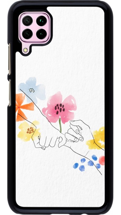 Coque Huawei P40 Lite - Valentine 2023 pinky promess flowers