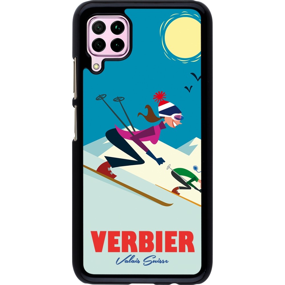 Coque Huawei P40 Lite - Verbier Ski Downhill