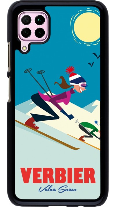 Coque Huawei P40 Lite - Verbier Ski Downhill